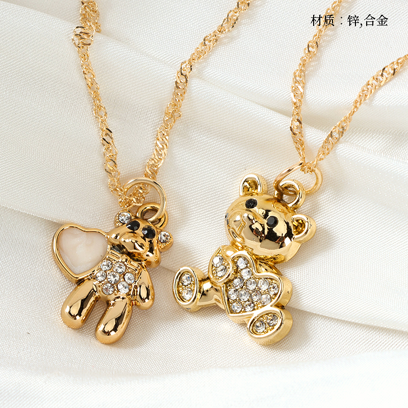 Love Little Bear Water Ripple Necklace