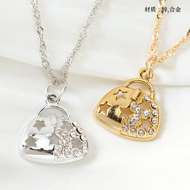 Point Drill Bag Water Ripple Necklace