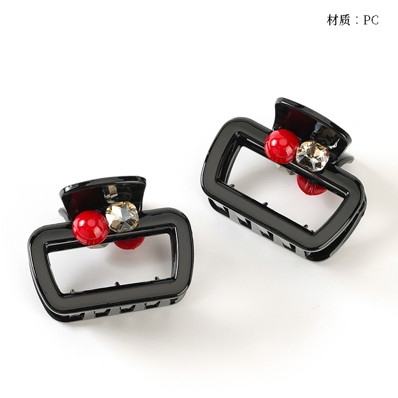 Boxed double-sided red bead crystal accessories small claw