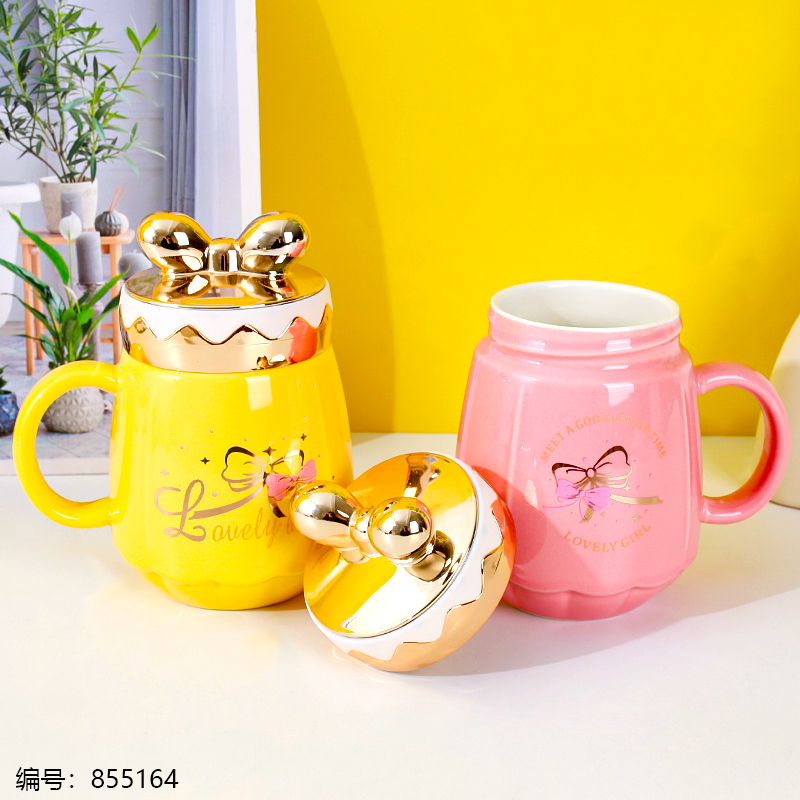 CH186 Butterfly Bow Ceramic Mug