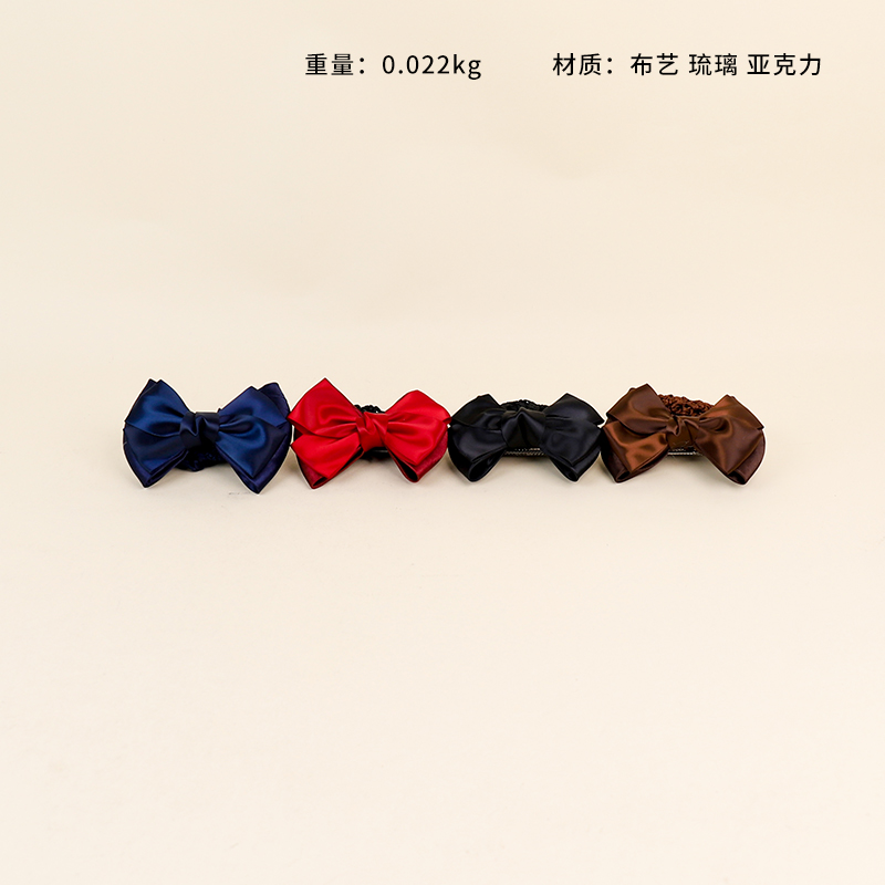 Phnom Penh Bow Net Pocket Hair Clip (Mixed Color)