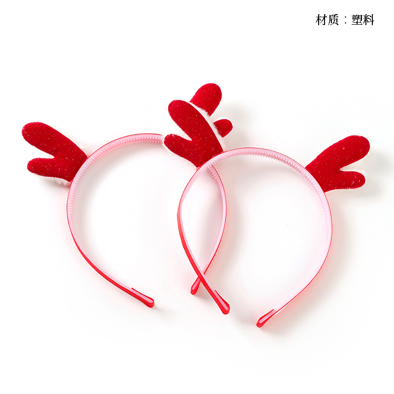 Boxed red plush ear clasp