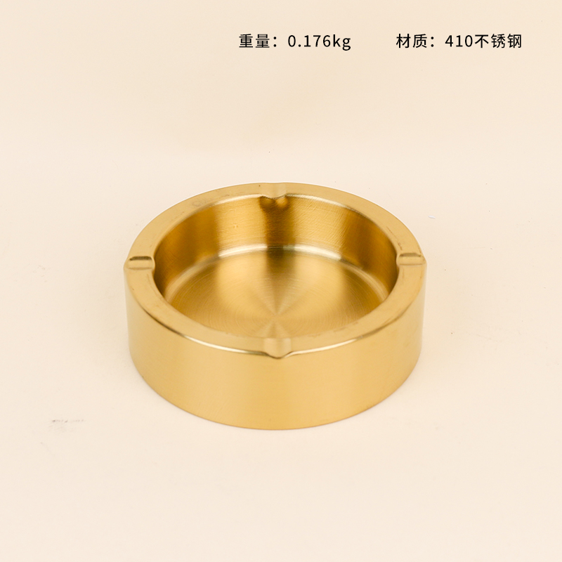 European 410 gold ashtray 14cm