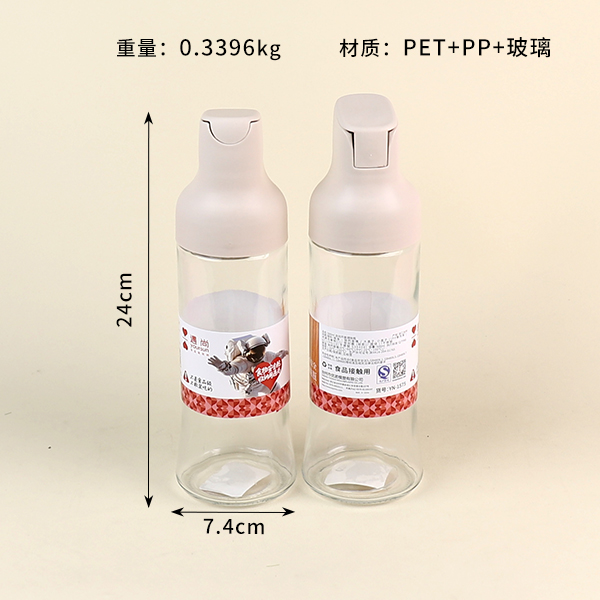 1575 automatic lid glass oil pot (500ml) - Gambar 2
