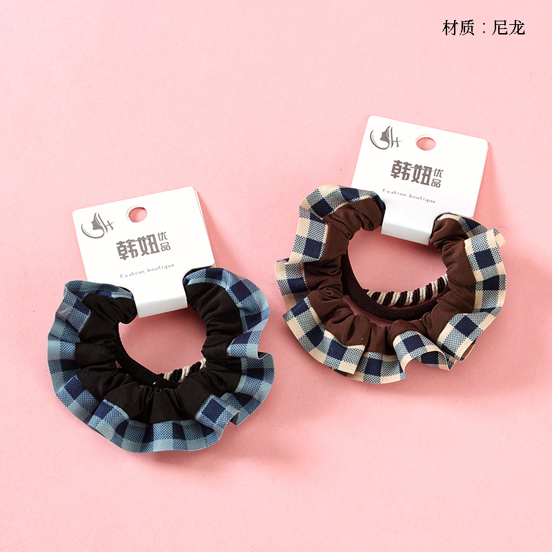 Boxed blue lattice lace combination rubber band (3)