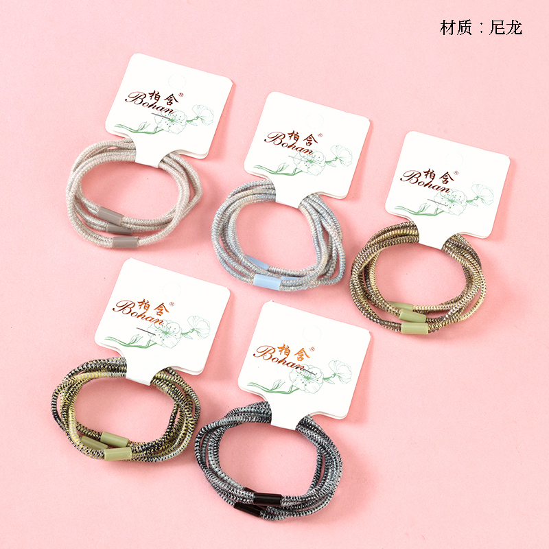 Boxed three dyed two-in-one rubber bands