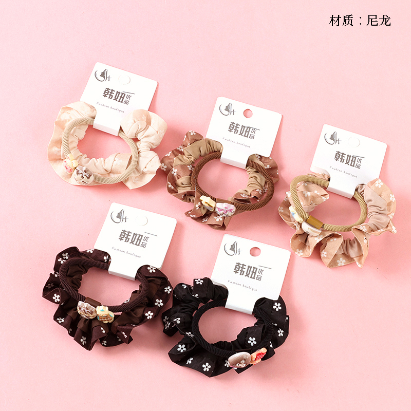 Cartoon strawberry accessories combination rubber band (2)