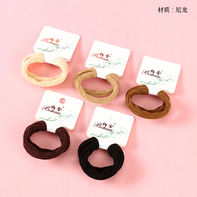 Boxed two jointless wide jacquard rubber bands