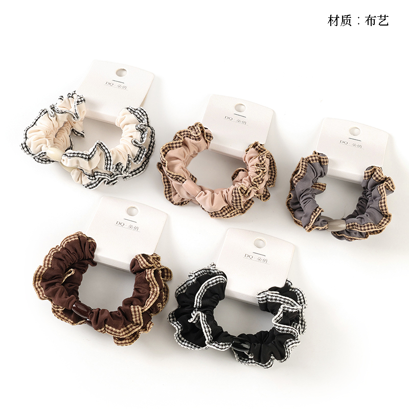 Three Check Lace Small Intestinal Circle