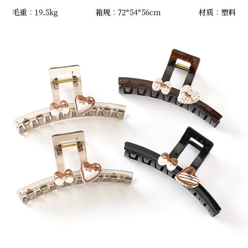 13cm love bow tie claw