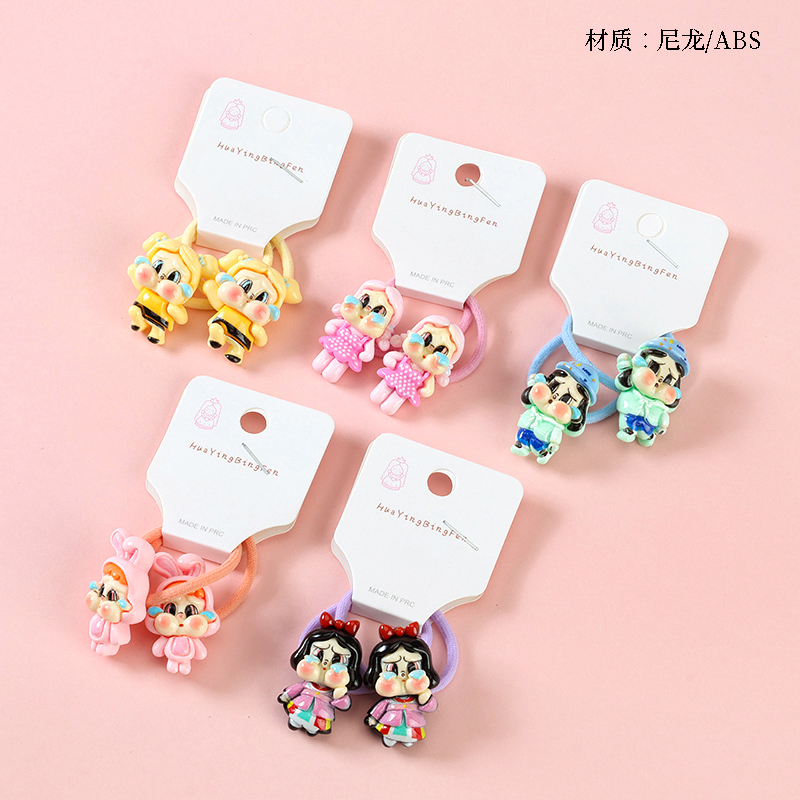 Long new cartoon accessories children's rubber band