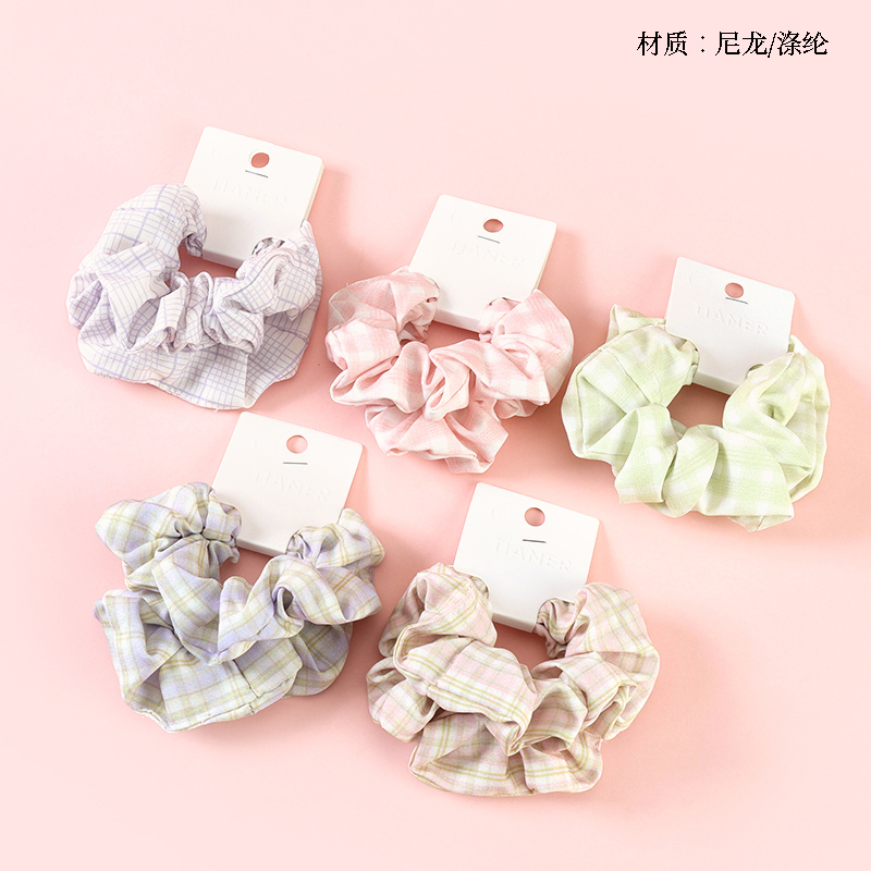 Boxed two colored check large intestine ring