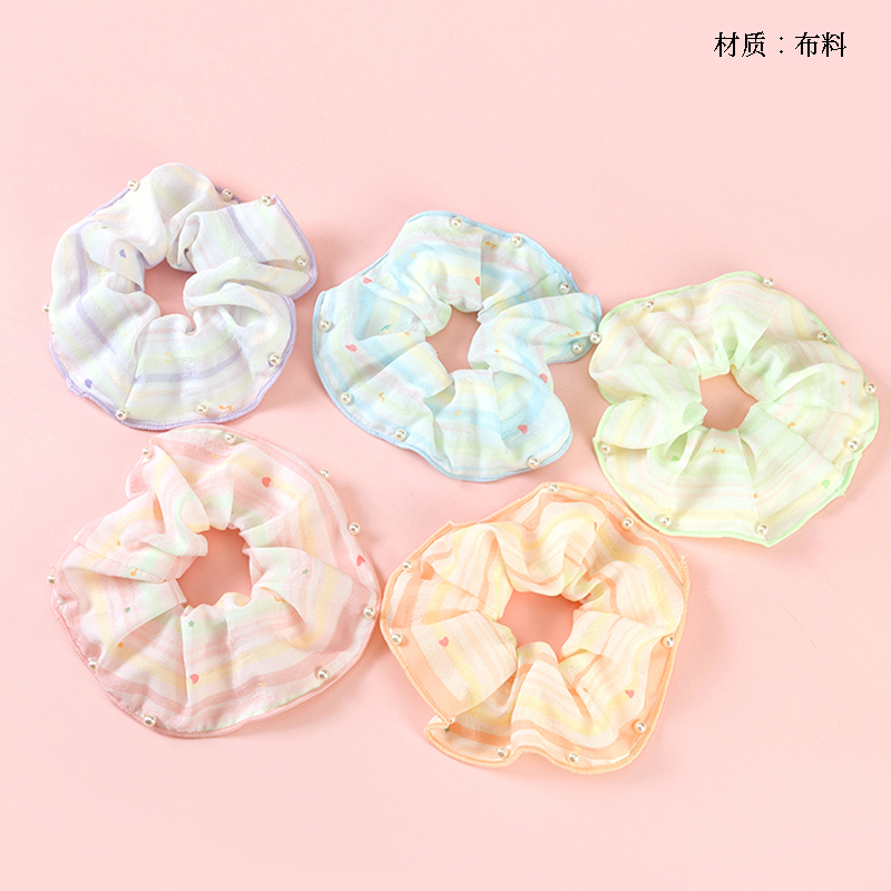 Colored Bead Hanged Large Bowel Ring