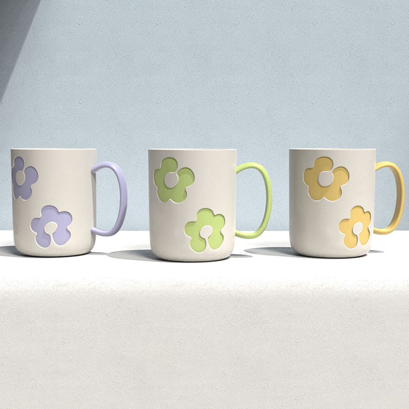 CHT-8120 flower two-color mouth cup