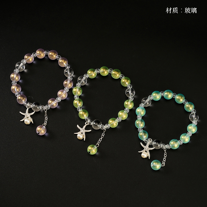 Pearl Spot Drill Starfish Accessories Bracelet