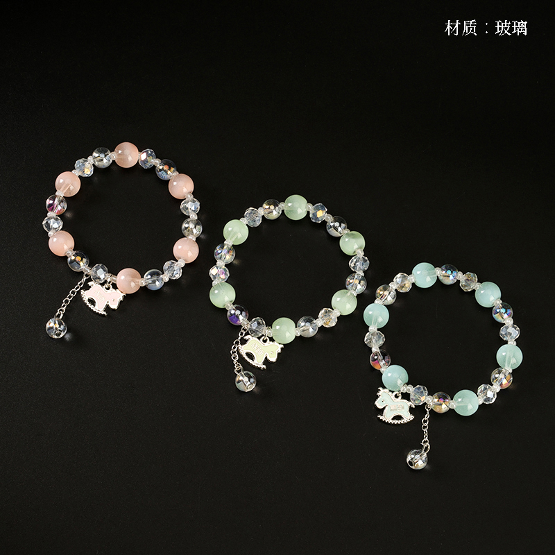 Milk Cover Dropping Oil Trojan Crystal Bracelet