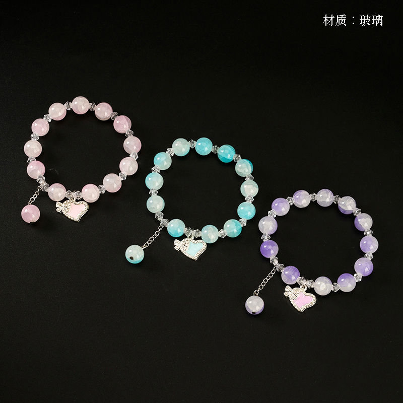 Crack Beads Love Bow Accessories Bracelet