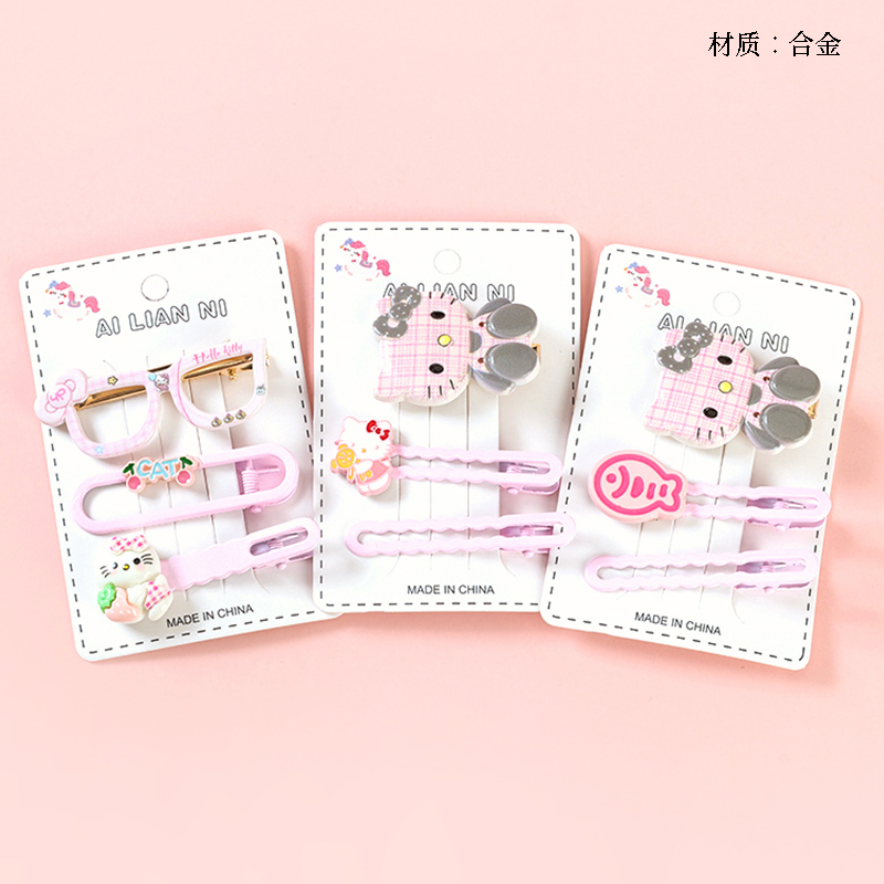Boxed pink cartoon accessories duck clip