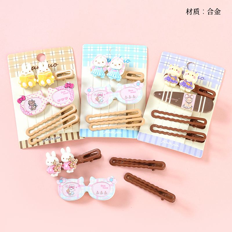 Boxed two resin cartoon accessories duck clip