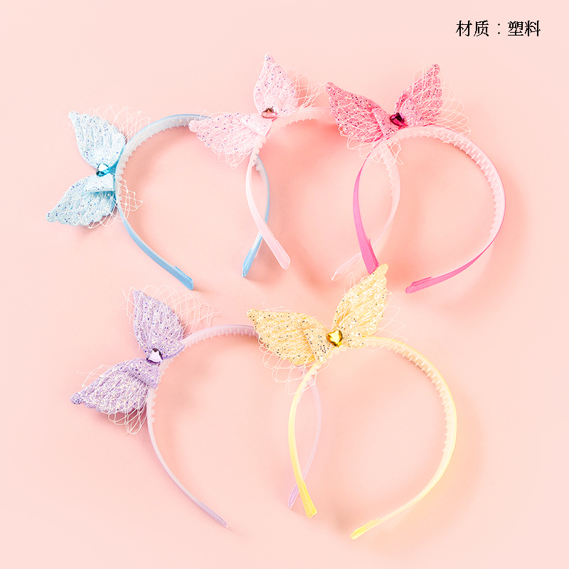 Colorful zircon wings buckle