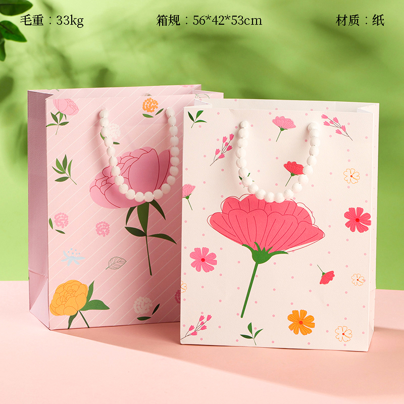 SZ565 立式中号气泡绳礼品袋（随机）