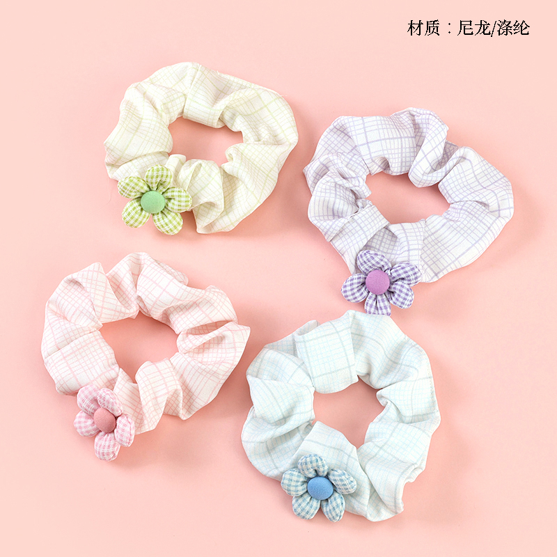 Boxed Colorful Flower Plaid Large Bowel Ring