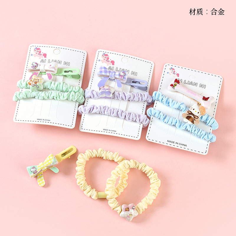 Boxed Cartoon Butterfly Accessories Duck Clip Set
