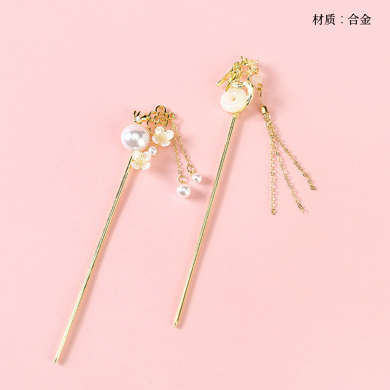 New Chinese Mixed Style Fringed Hairpin