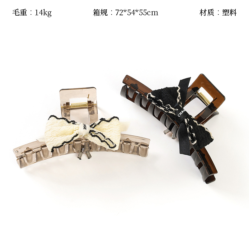 13cm AB face bow tie accessories large claw