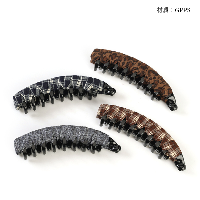 Boxed 13cm cloth banana clip