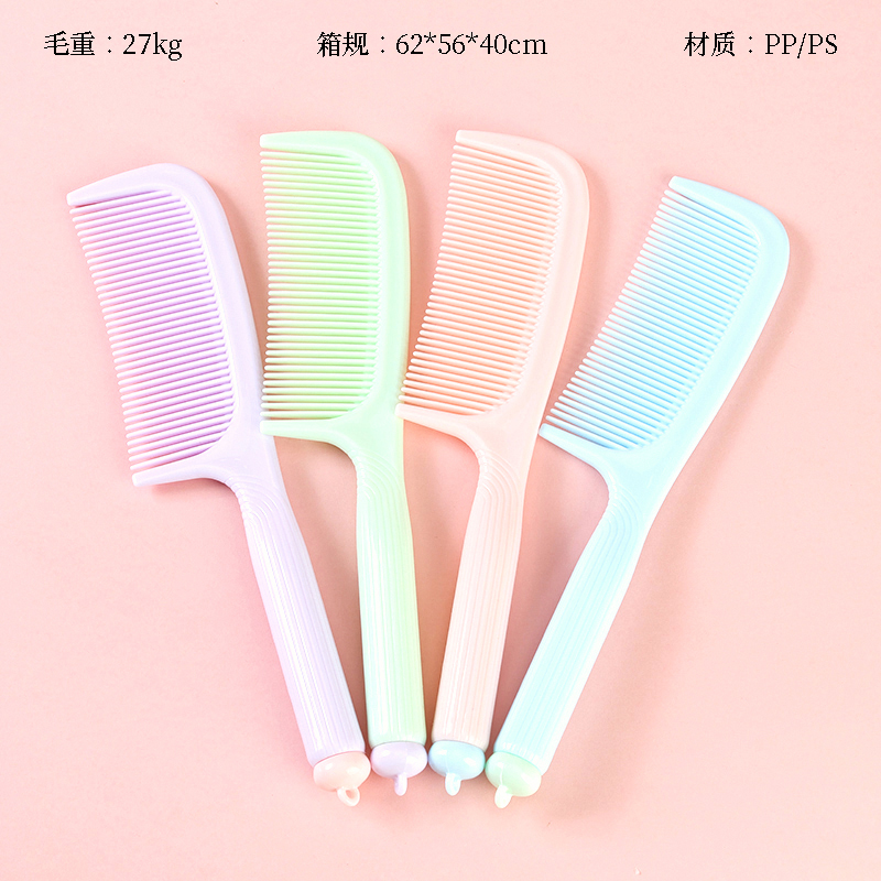 4349 Round Handle Vertical Stripe Comb