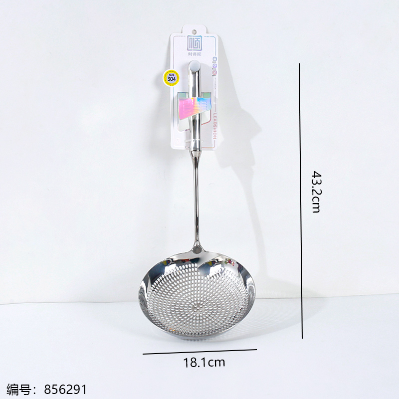 706-304 Elegant Round Head Glossy Large Hole Strainer 1 x 12