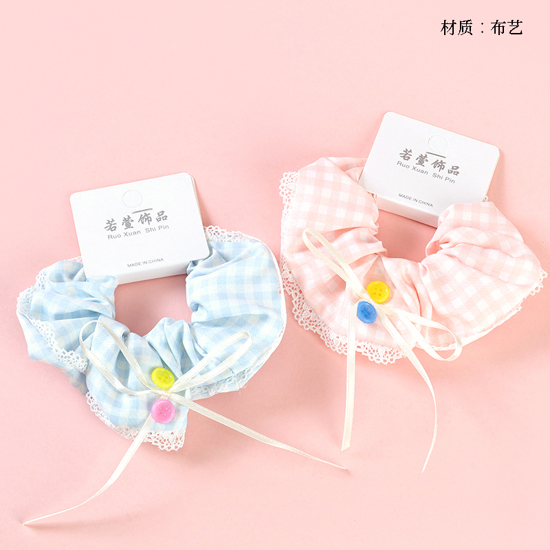 Basket Button Bow Lace Bowel Ring