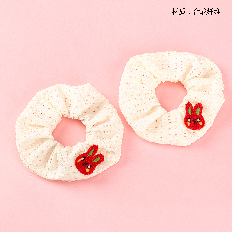 Embroidery cartoon fruit accessories large intestine ring