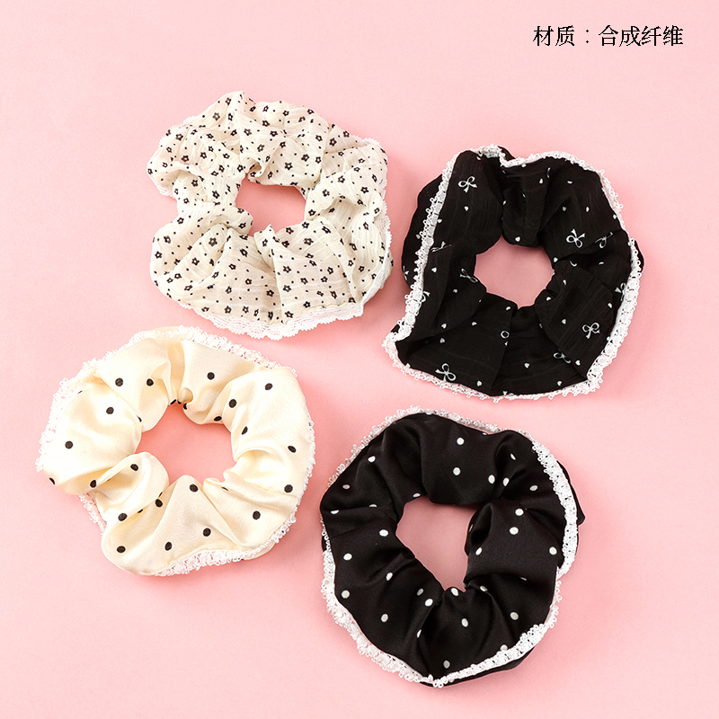 New printed lace large intestine ring