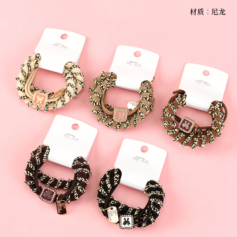 Curry color square drill tag accessories rubber band (2 1)