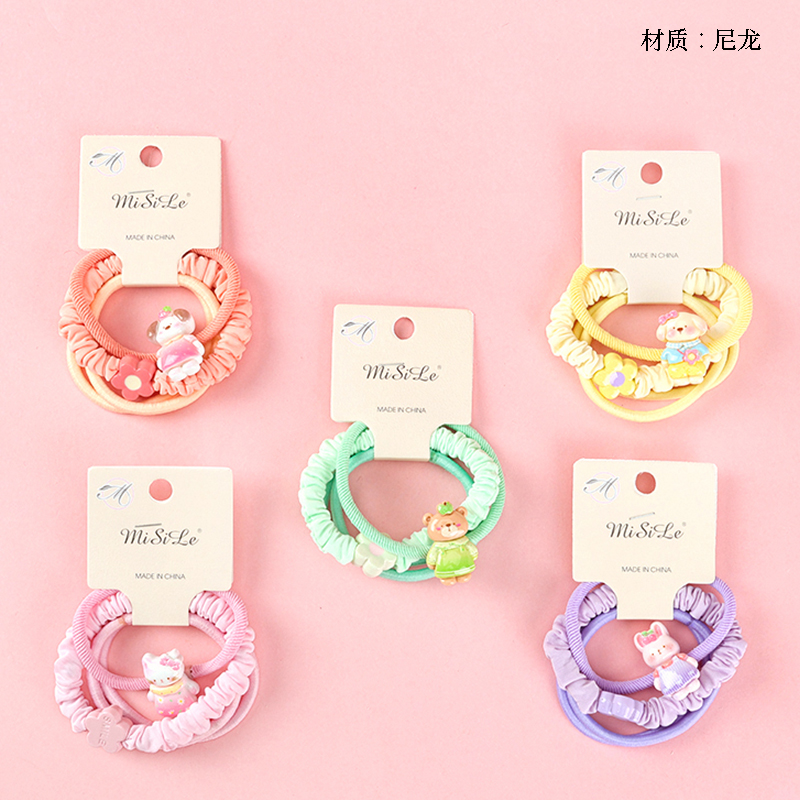 Color cute animal accessories combination rubber band (3)