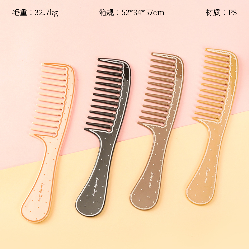 12015162 water drop handle big tooth comb