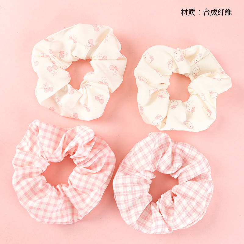 Pink Printed Check Bowel Ring