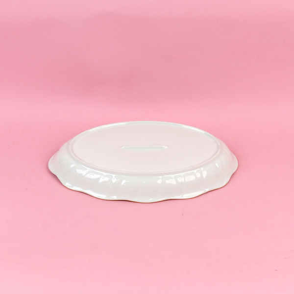 Small golden flower 13 inch wave fish plate (304.8mm) - Image 3