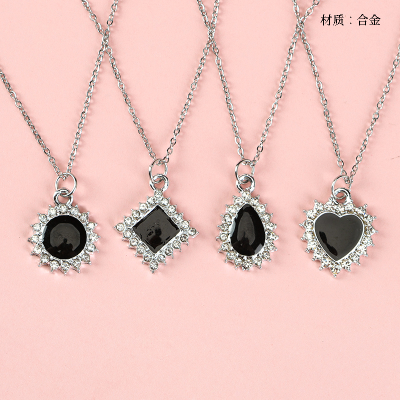 Black Drop Oil Accessories Necklace