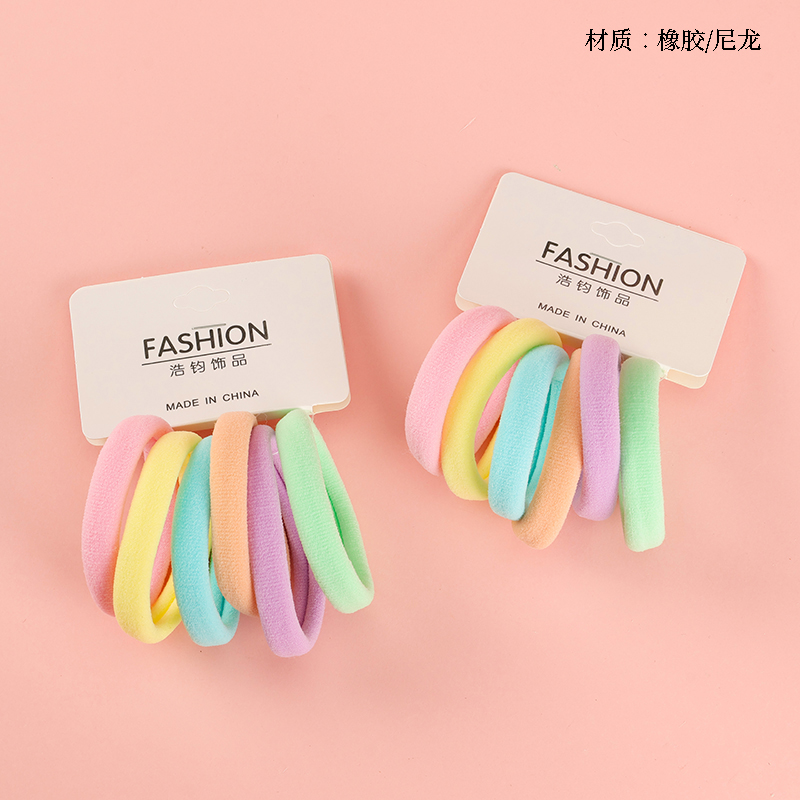 Six colored elevator bands