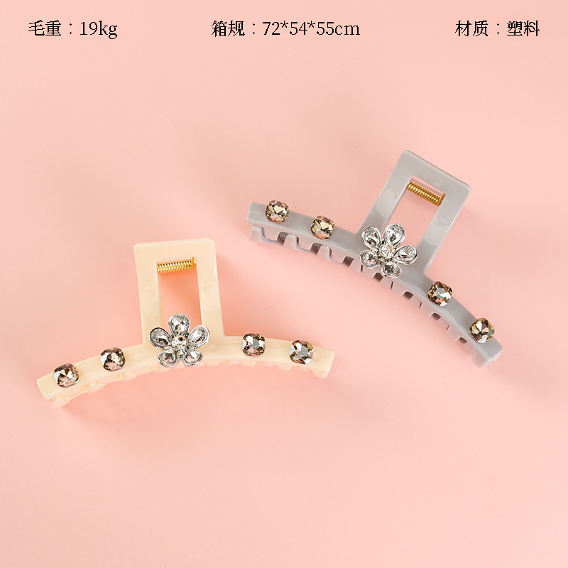 13cm crystal flower claw