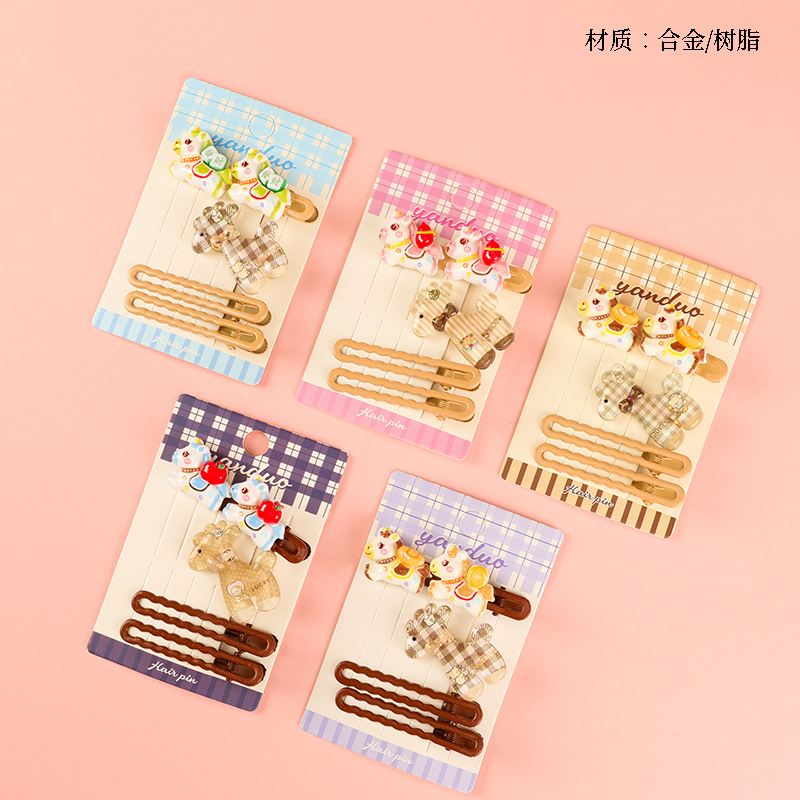 Boxed New Resin Cartoon Accessories Duck Clip