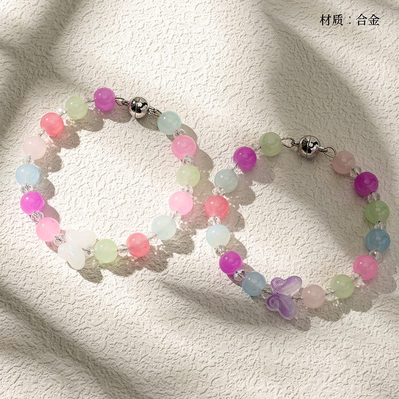 Magnetic butterfly bracelet