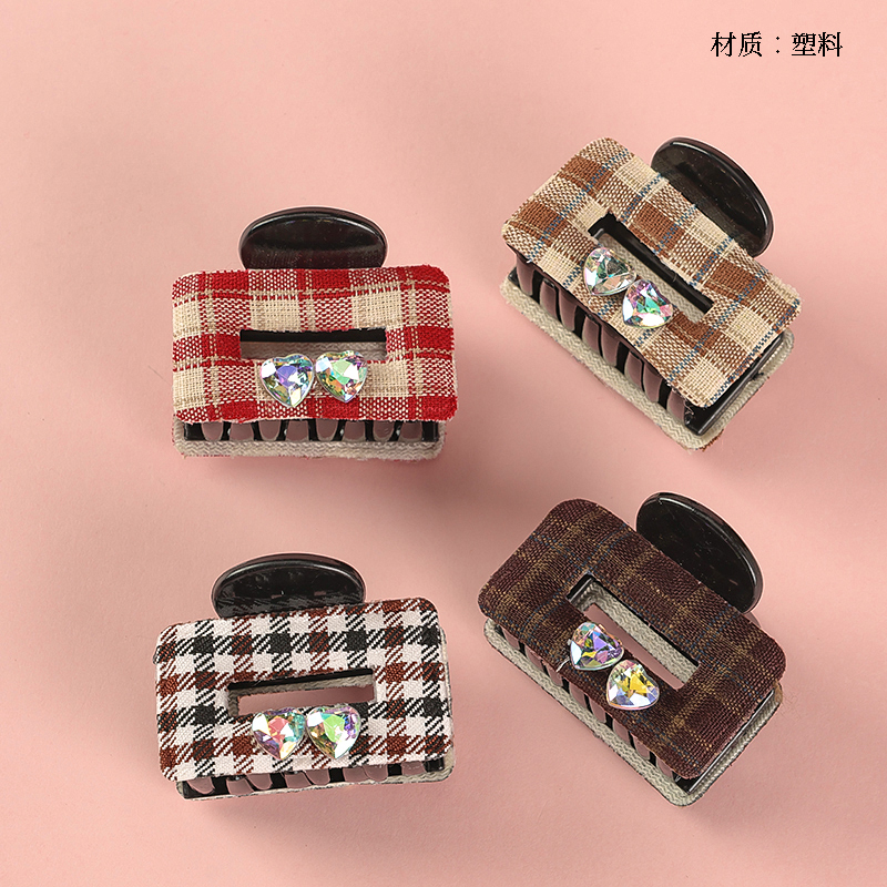 Boxed Double Sided Zircon Accessories Lattice Small Claw