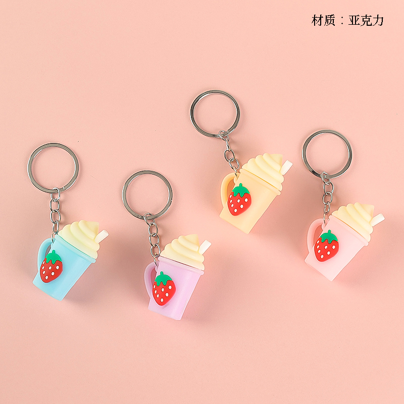 Mặt dây chuyền hình cốc trà sữa có đèn