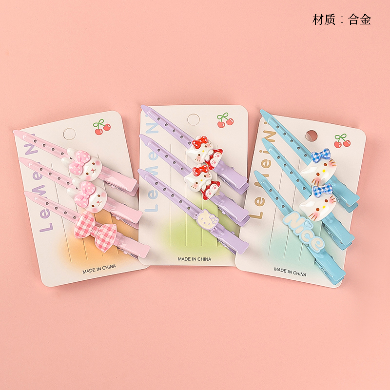 Boxed clear cartoon accessories pointed duck clip