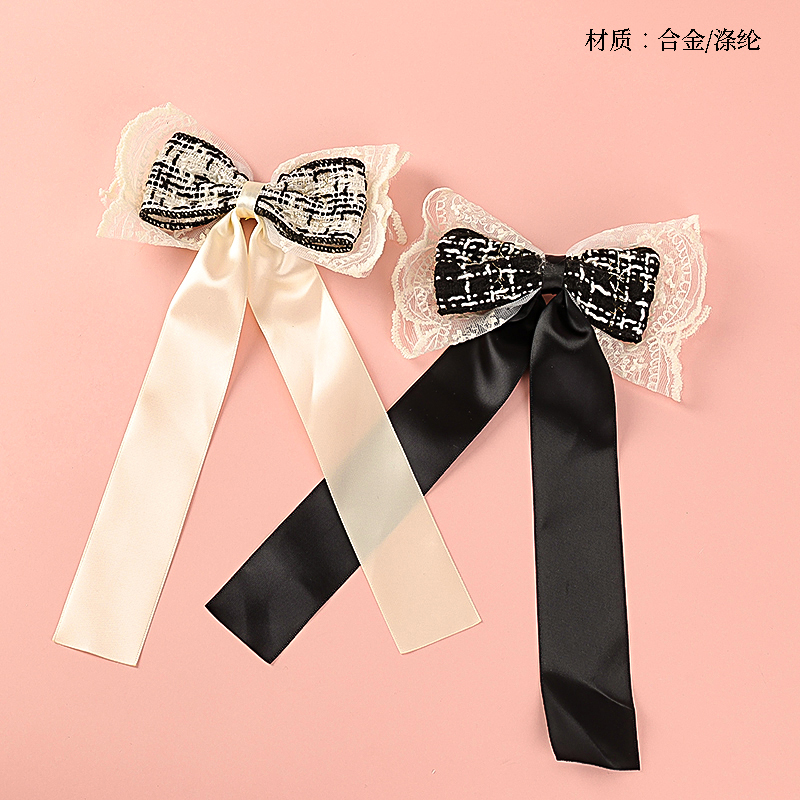 Long Double Style Fragrant Style Bow-tie Duck Clip with Strap