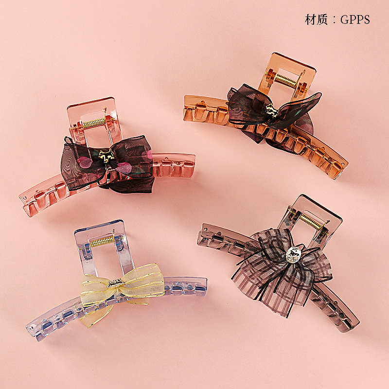 13cm Gauze Bow Accessories Large Claw